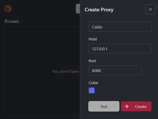 Manual configuration.
